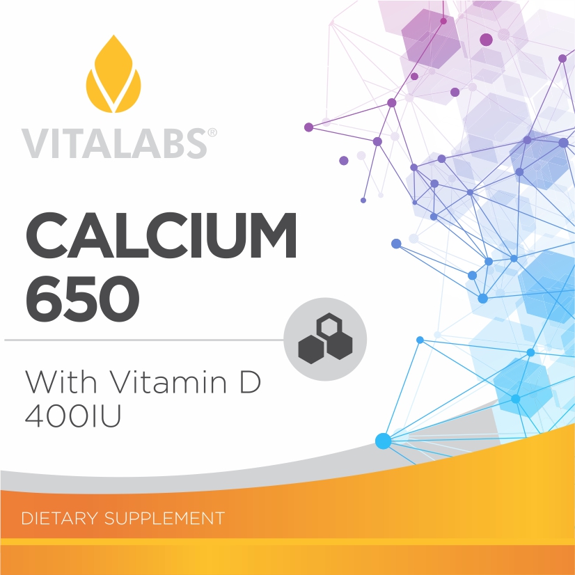 Private Label Calcium 650mg w/ Vitamin D
