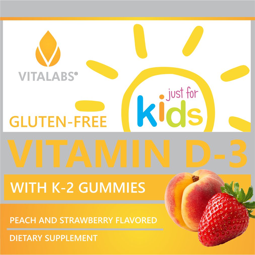 Private Label Kids Vitamin D-3 with K-2 Gummies