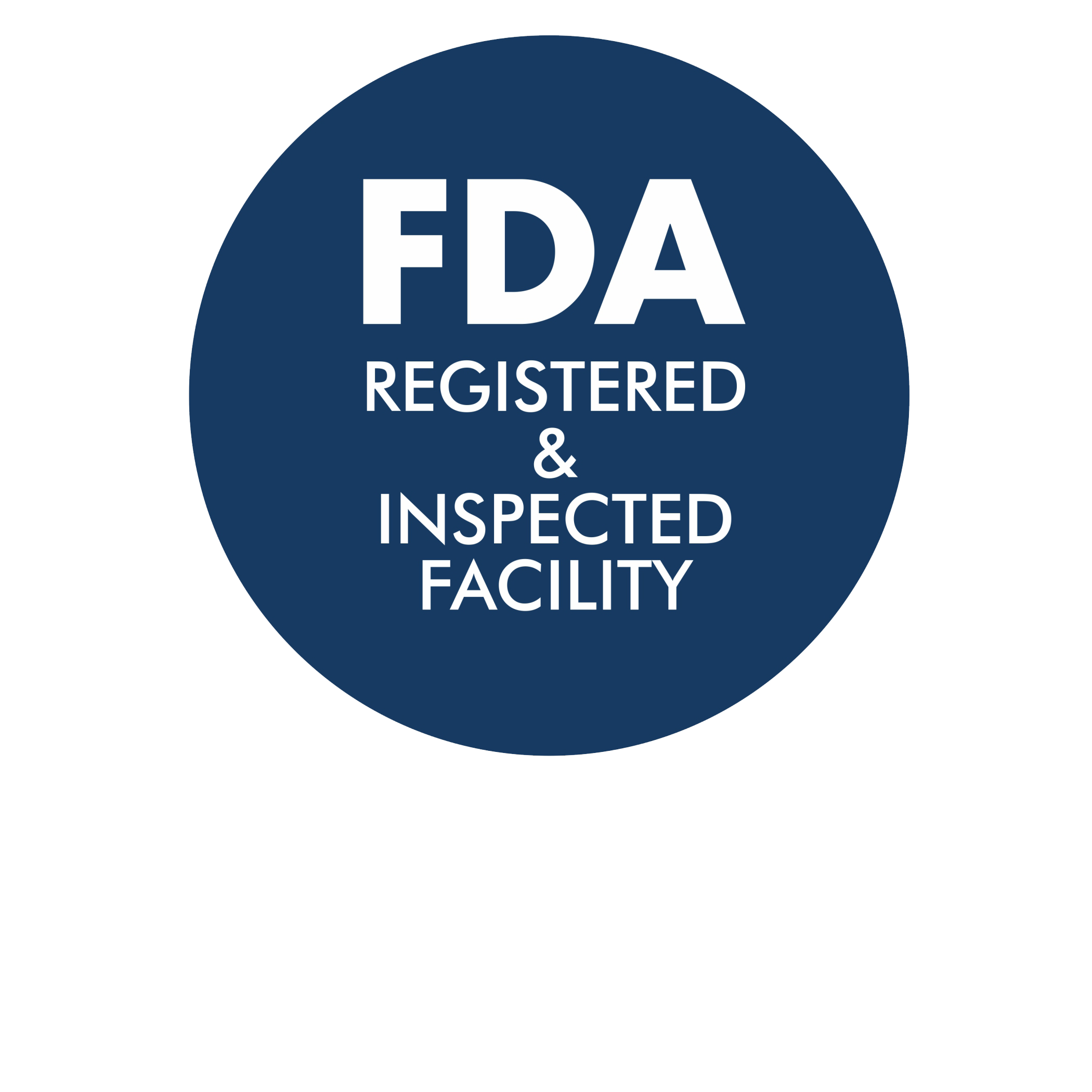 FDA registered and inspected facility seal