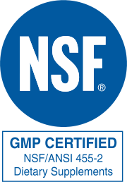 NSF logo - GMP registered Dietary Supplements
